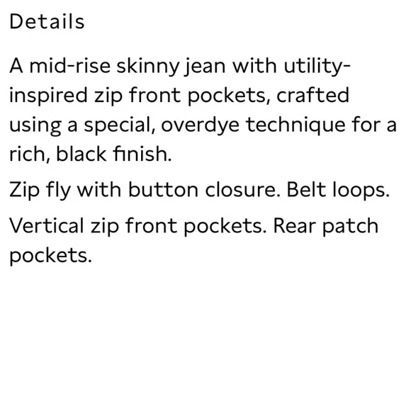 Banana Republic Mid-Rise Skinny Zip Pocket Jeans Grey Size 28 - Picture 6 of 12